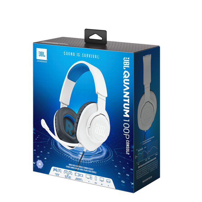 JBL Quantum 100P Console - White - Wired over-ear gaming headset with a detachable mic - Detailshot 15 image number null